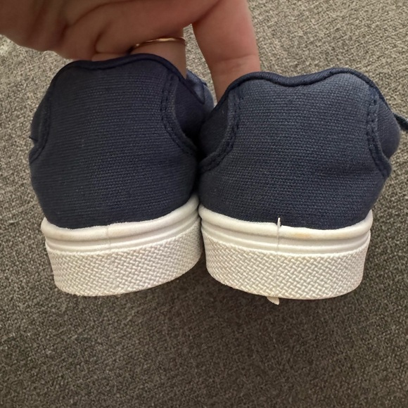 Oomphies Blue Sneakers with Velcro Strap and Canvas Upper - Picture 4 of 5